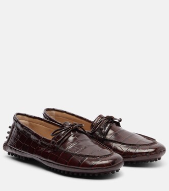 Croc-effect driving shoes | Le Monde Béryl