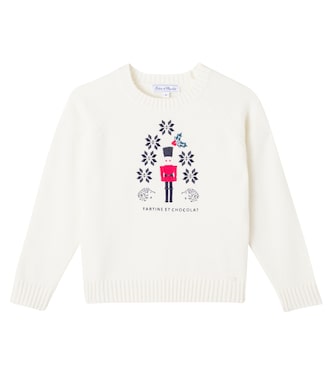 Intarsia wool sweater | Tartine et Chocolat