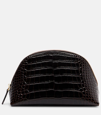 Small croc-effect leather pouch | Toteme