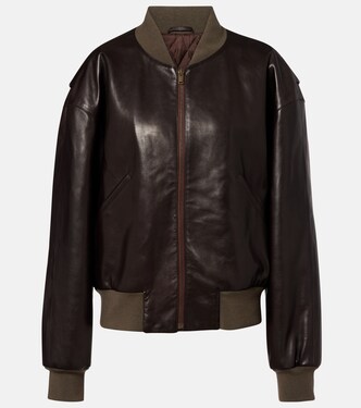 Morisel leather bomber jacket | The Row