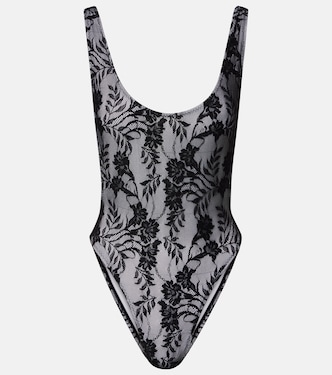 Marissa露背蕾丝连体紧身衣 | Norma Kamali