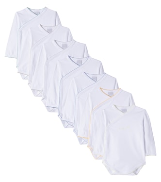 Baby set of 7 cotton-blend onesies | Pepa London