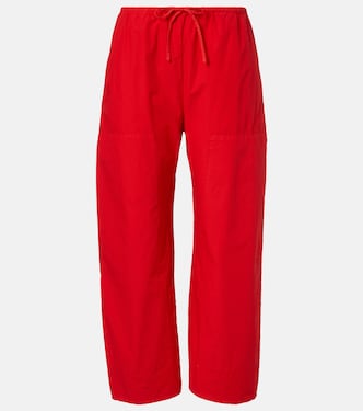 Kyoto cropped cotton wide-leg pants | Leset