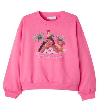x Disney® printed cotton-blend jersey sweatshirt | Monnalisa