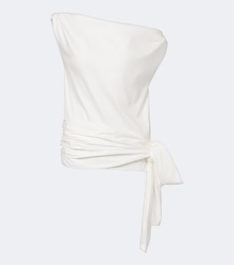 Zafira asymmetric cotton jersey top | Proenza Schouler