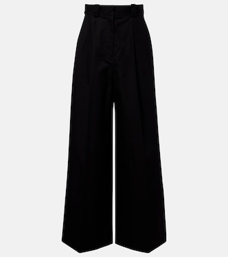 Cotton twill wide-leg pants  | Balenciaga