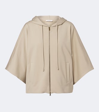 Felpa con cappuccio a mantella con zip | Max Mara