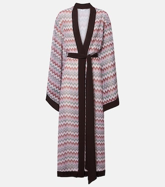 Robe de plage Jim en coton à motif chevrons | Bananhot