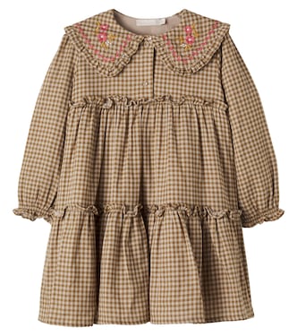 Viola checked cotton dress | C'era Una Volta