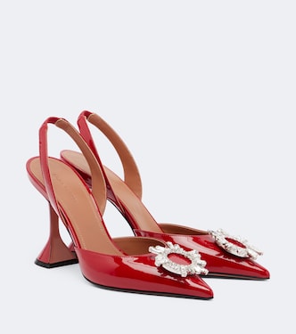 Begum embellished leather slingback pumps | Amina Muaddi