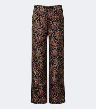 Floral wide-leg pants | Dries Van Noten