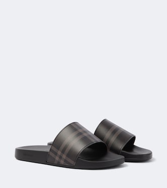 Burberry Check slides | Burberry