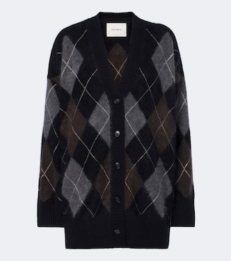 Elaria argyle cashmere cardigan | Lisa Yang