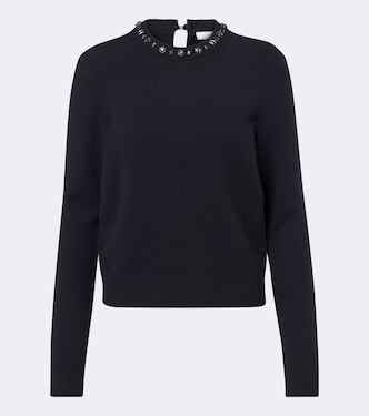Embellished wool and cashmere-blend sweater | Vince