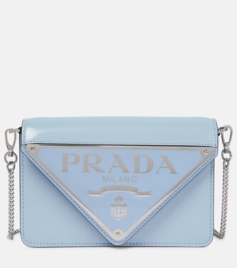 Mini leather crossbody bag | Prada