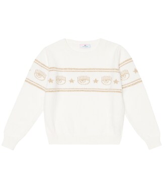 x Chiara Ferragni intarsia sweater | Monnalisa