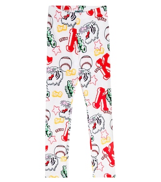 Printed cotton-blend leggings | Kenzo Kids
