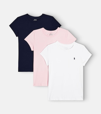 Set of 3 cotton jersey T-shirts | Polo Ralph Lauren Kids