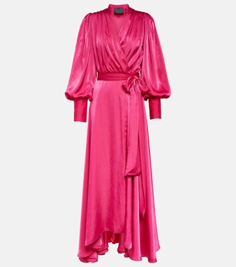 Robe portefeuille Stila en satin | Costarellos