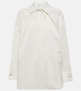 Saletta pinstripe cotton and silk shirt | Max Mara