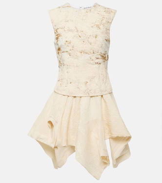 Printed cotton-blend minidress | Acne Studios