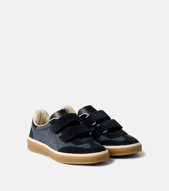 Tennis Walk denim sneakers | Loro Piana Kids