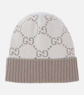 GG cashmere jacquard beanie | Gucci