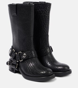 Botas biker de piel | Miu Miu