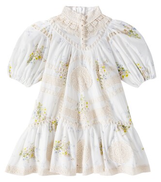 Doily floral cotton voile dress | Petite Amalie  