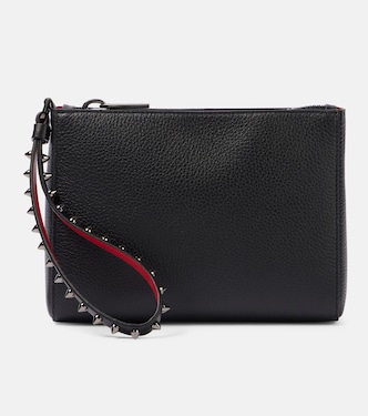 Cabata Mini studded leather pouch  | Christian Louboutin