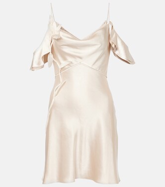 Robe en satin à fleurs | Self-Portrait