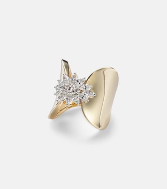 Ring Golden Strada aus 18kt Gelbgold (750/1000) mit Diamanten | Yeprem
