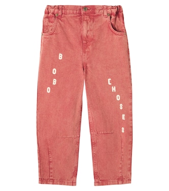 Jeans rectos con logo | Bobo Choses