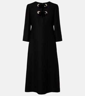 Crepe Couture embellished midi dress | Valentino