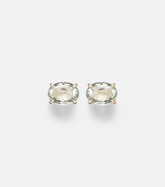 Pendientes de oro de 18 ct con amatista y diamantes | Shay Jewelry