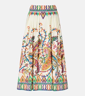 Midirock aus Baumwoll-Voile | Etro