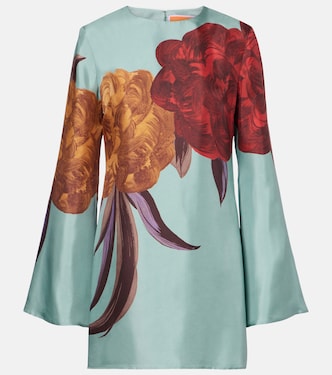 Supremes Swing floral silk minidress | La DoubleJ