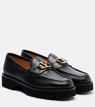 Plateau-Loafers VLogo aus Leder | Valentino Garavani
