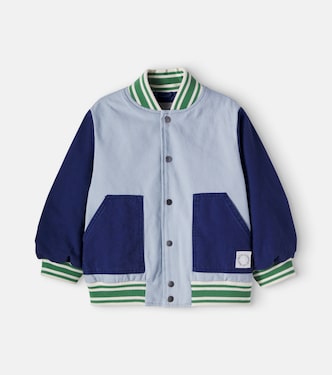 Cotton canvas varsity jacket | Stella McCartney Kids