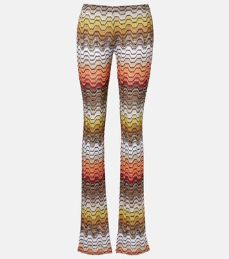 Wave lamé slim pants | Missoni