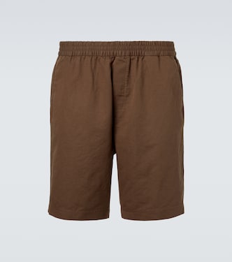 Cotton and linen shorts | Sunspel