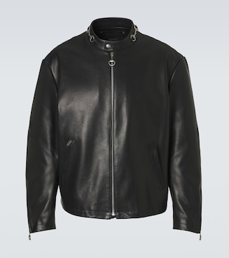 Horsebit leather jacket | Gucci