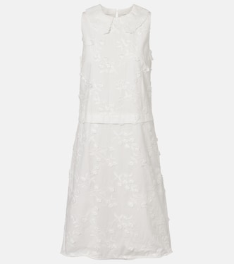 Vestido midi Light Volumes de fil coupé de algodón | Dorothee Schumacher