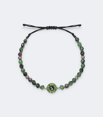Orbit 9kt white gold and sterling silver with gemstones | Ileana Makri