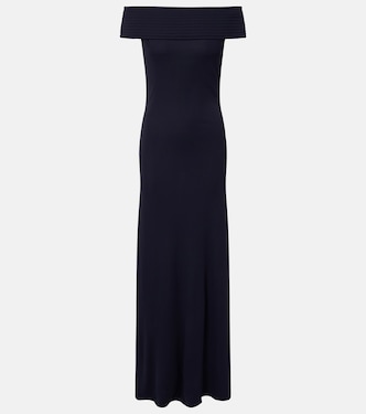 Off-Shoulder-Maxikleid aus Jersey | Alaïa