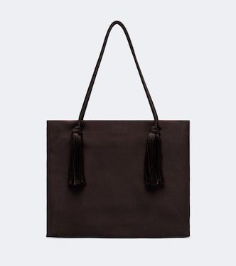 Cecily Tassel silk duchesse top-handle bag | The Row