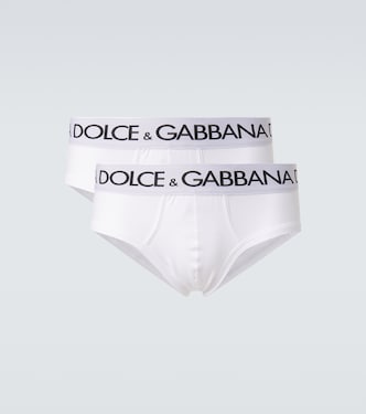 Set of 2 cotton-blend jersey briefs | Dolce&Gabbana