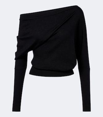 Off-shoulder wool and silk sweater | Tom Ford