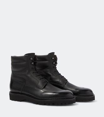 Peak leather lace-up boots | John Lobb