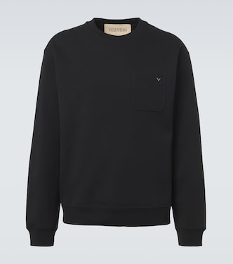 VGold cotton-blend jersey sweatshirt | Valentino